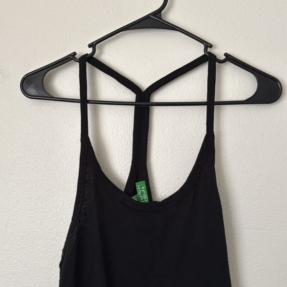 J. Crew Relaxed Tank Dress in Black Slub Cotton - Picture 4 of 8
